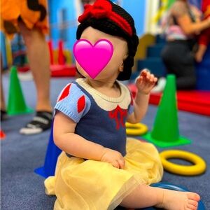 Snow White Costume Dress and Crochet Wig